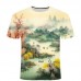 Men's Misty Pine Casual Short Sleeve T-Shirt