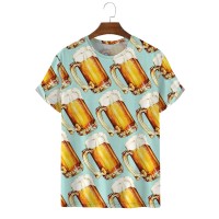 Men's Beer Casual Short Sleeve T-Shirt