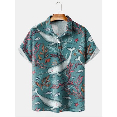 Men's Underwater World Short Sleeve Polo Shirt